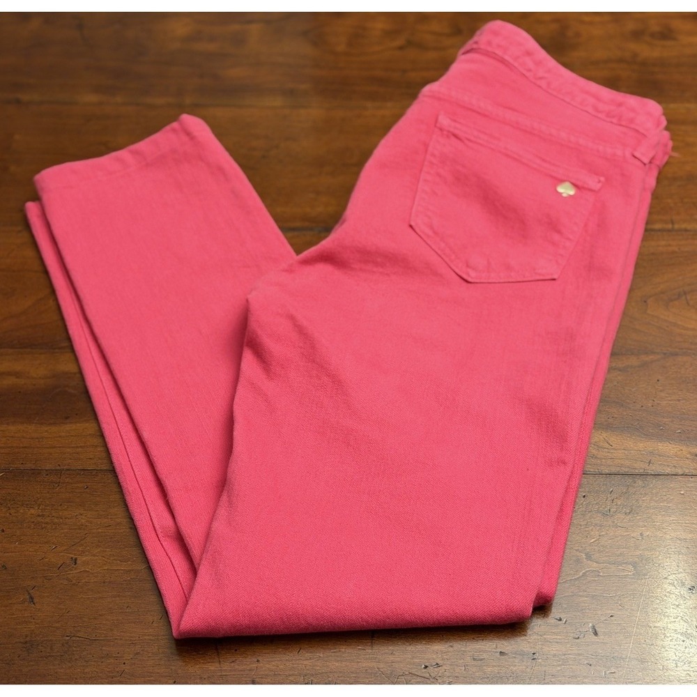 Kate Spade Broome Street Play Hooky Hot‎ Pink Women's 28 Straight Stretchy Jeans